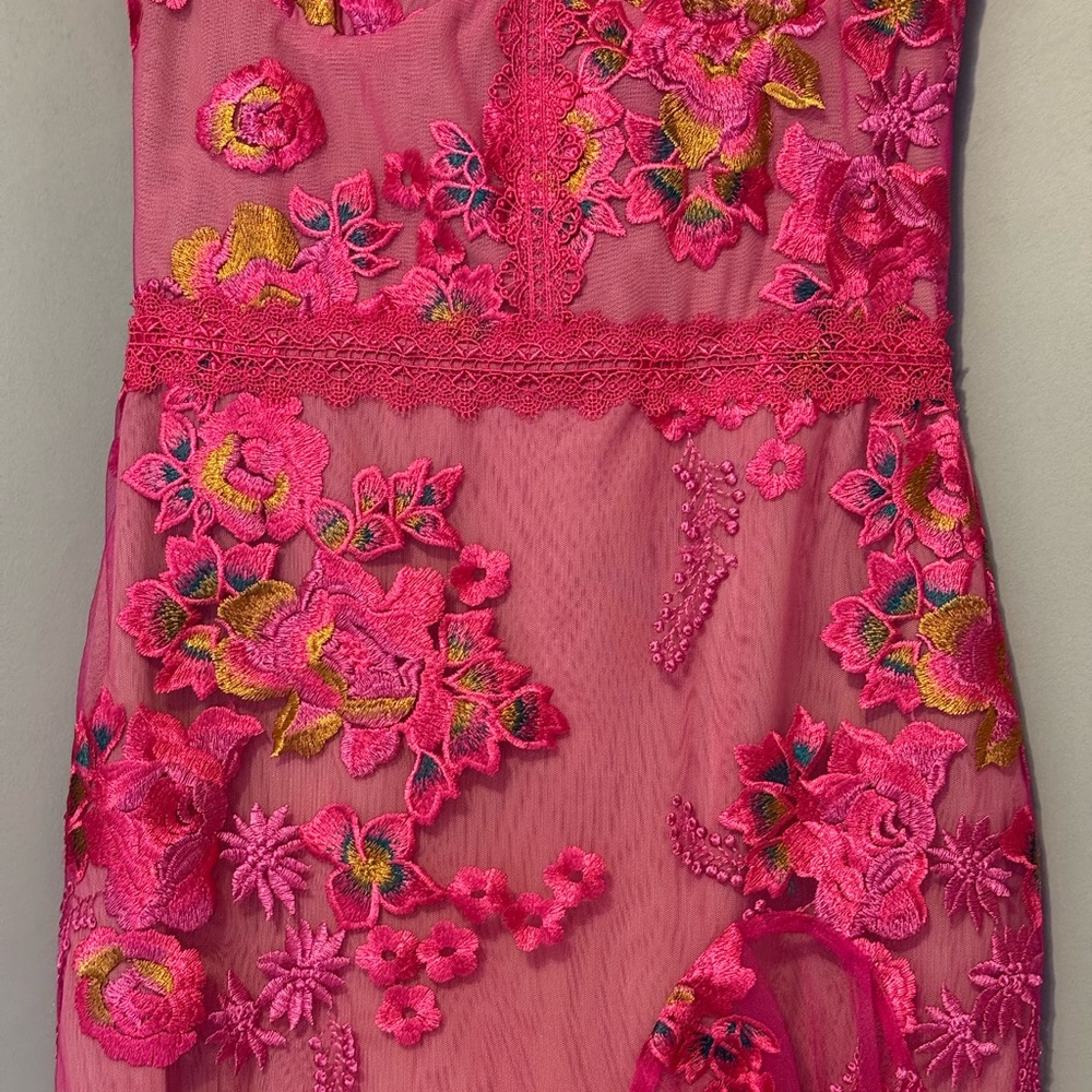 Bronx and Banco Eva Midi Floral Embroidered Dress M - Picture 2 of 16